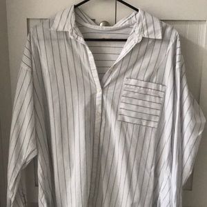 Hollister pin stripe shirt